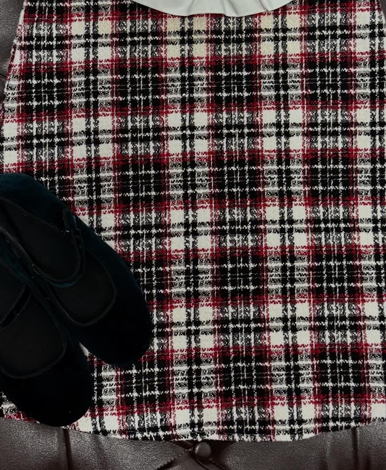 River Island Paris Check Bow Dress Set