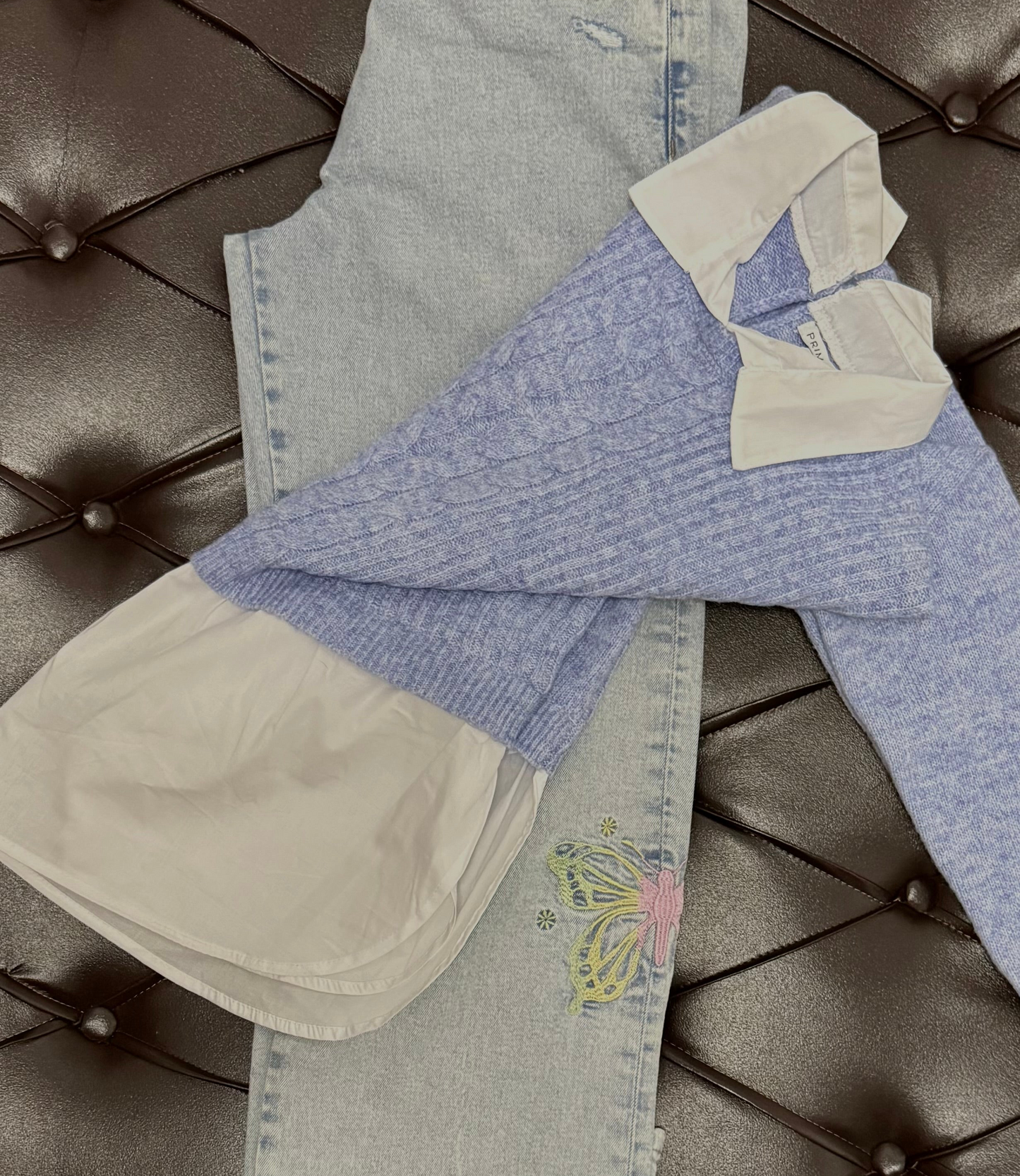 Butterfly Soft Denim Set