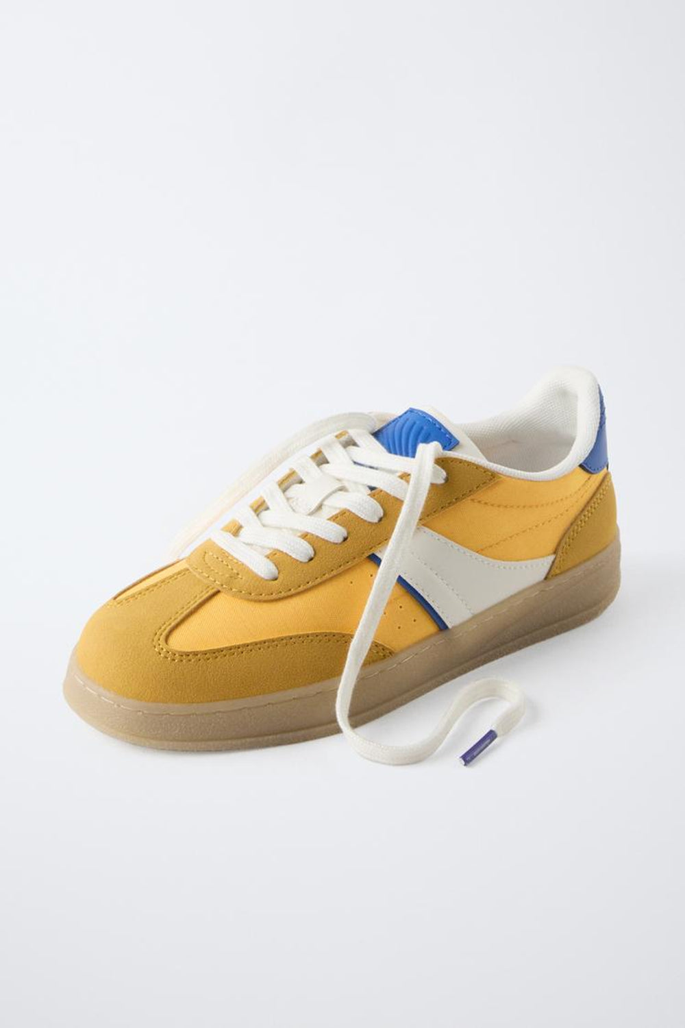 Zara Yellow & Blue Retro Sneakers