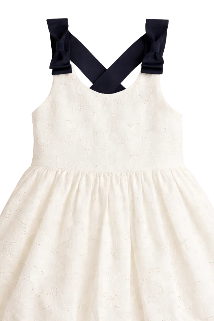 Ted Baker Navy Ribbon Broderie Dress Set