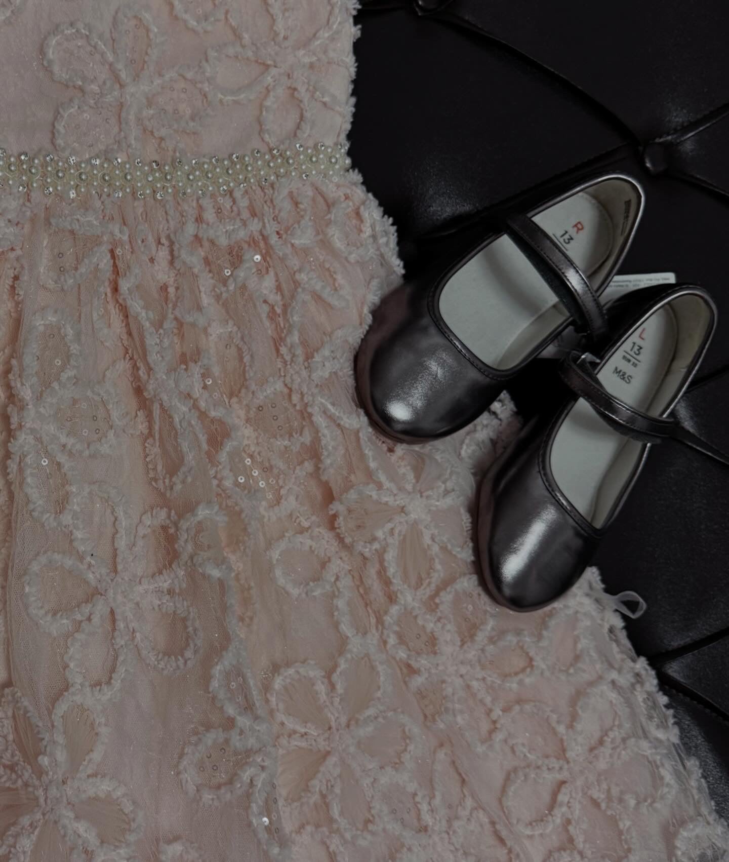 American princess Elegant Blush Floral Lace Event Dress Set