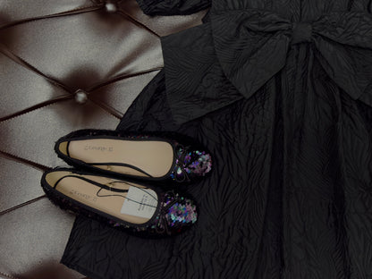 Mark &  Spencer Girls Black Bow Occasion Dress Set