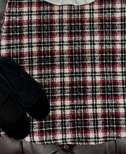 River Island Paris Check Bow Dress Set