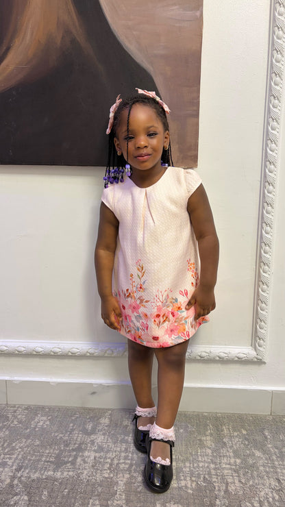 Blush Garden Border Dress Set