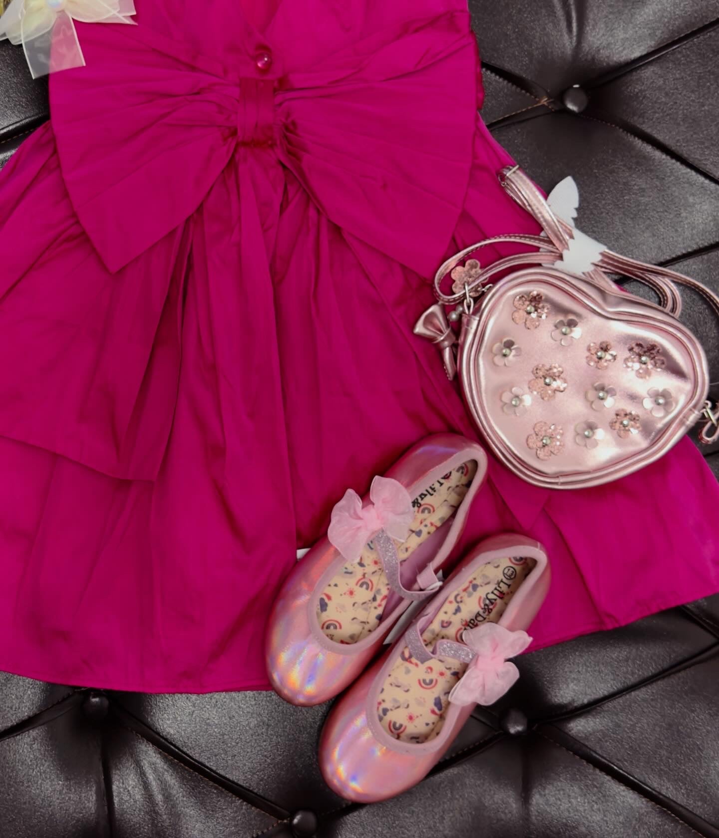 Next Fuchsia Bow Party Dress Set