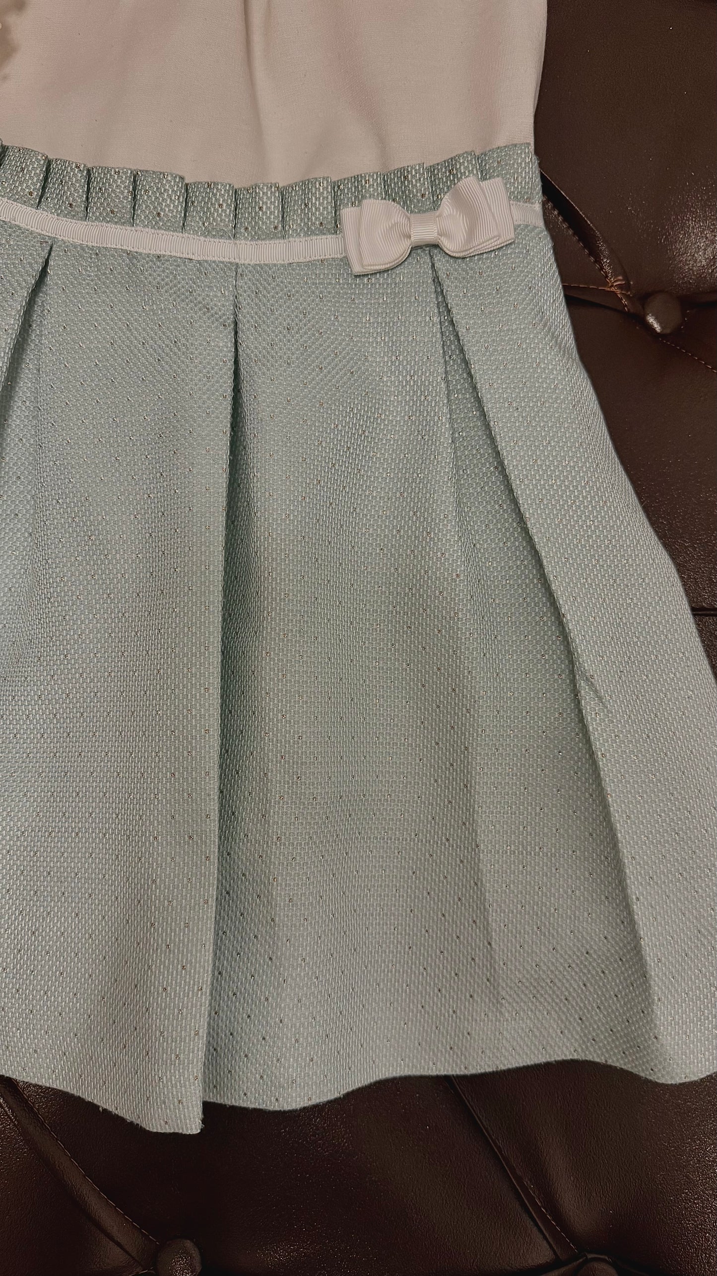 Ted Baker Gorgeous Mint & White Occasion Set with Subtle Glitter Detailing