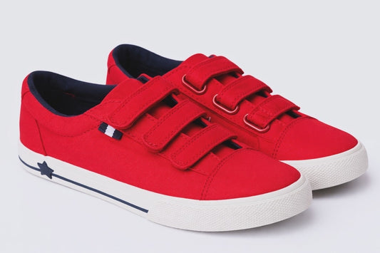 Next Red Triple-Strap Sneakers