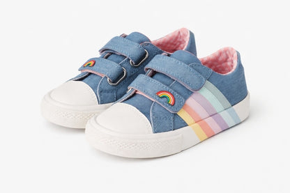 Next Rainbow Strap Denim Sneakers.