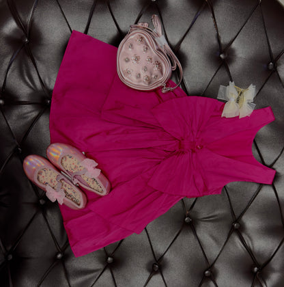 Next Fuchsia Bow Party Dress Set