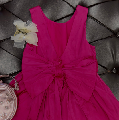 Next Fuchsia Bow Party Dress Set