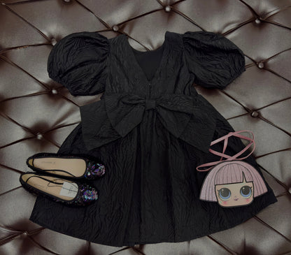 Mark & Spencer Midnight Bow Party Dress Set