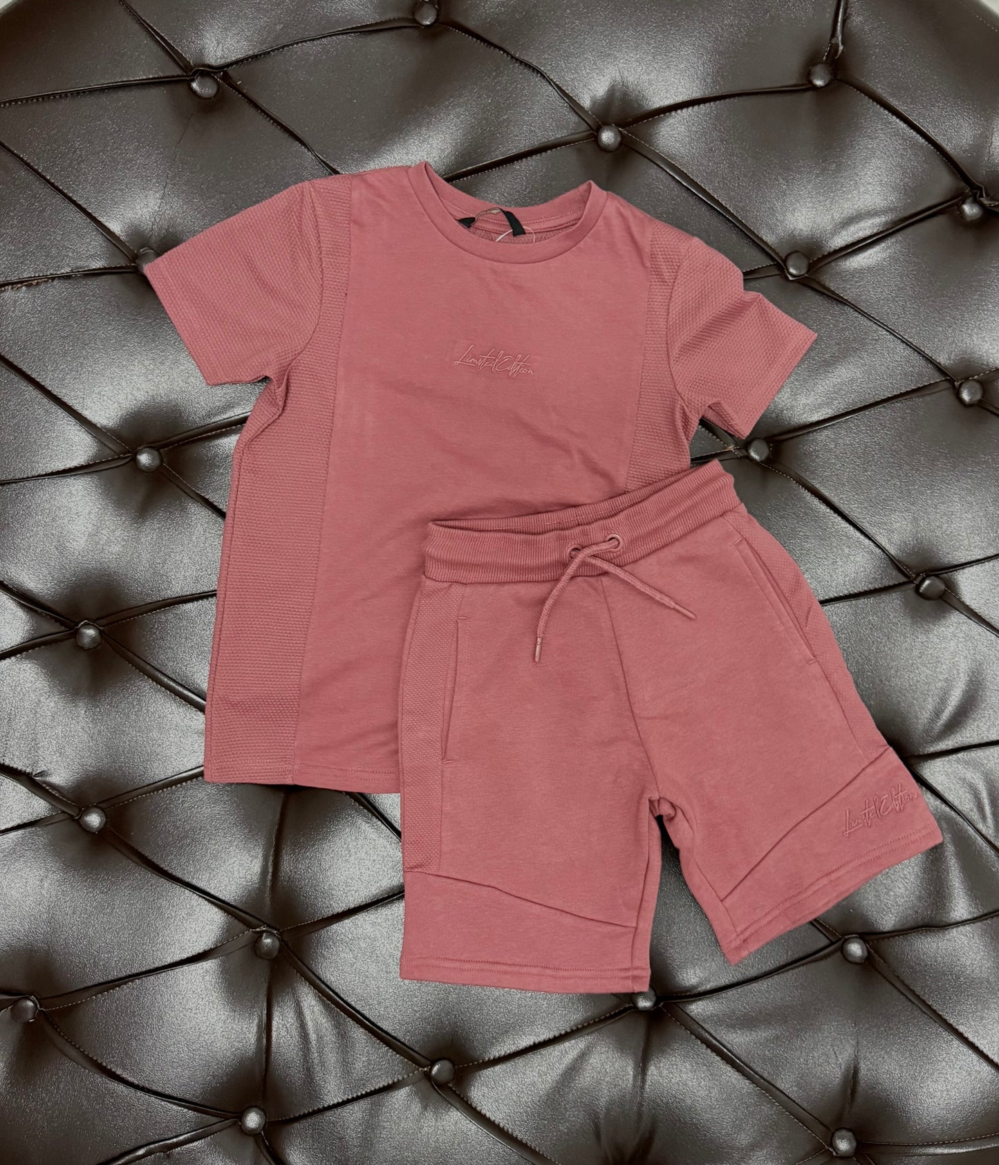 George Dusty Rose Two-Piece Set (Shorts & Tee)