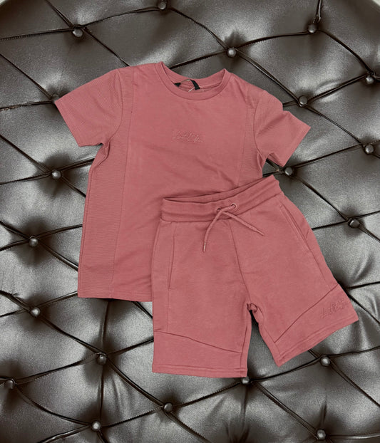 George Dusty Rose Two-Piece Set (Shorts & Tee)