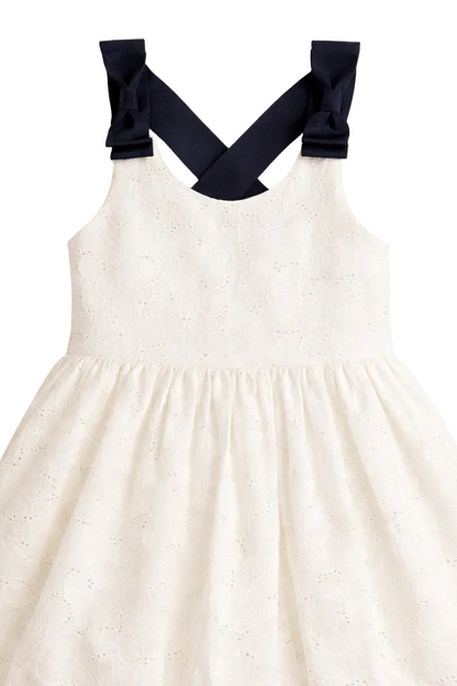 Ted Baker Navy Ribbon Broderie Dress Set