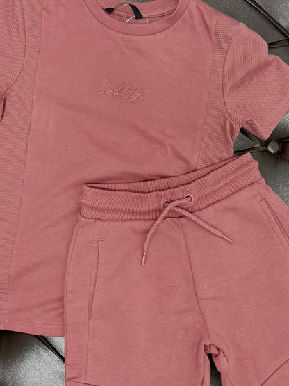 George Dusty Rose Two-Piece Set (Shorts & Tee)